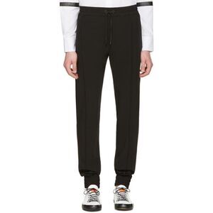 🆕 Pyer Moss Black Classic Ribbed Trousers Unisex